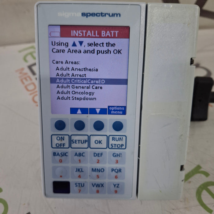 Baxter Baxter Sigma Spectrum 8.01.00 w/o Battery Infusion Pump Infusion Pump reLink Medical