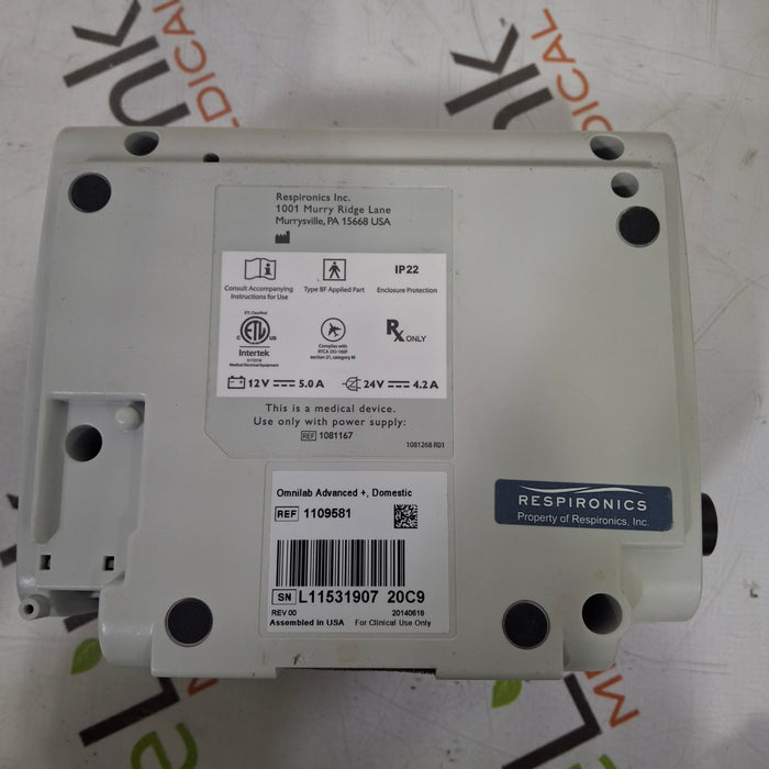 Philips Philips Respironics OmniLab Advanced + System One Ventilator Respiratory reLink Medical