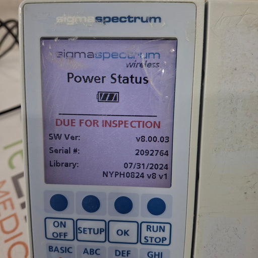 Baxter Baxter Sigma Spectrum 8.00.03 w/o Battery Infusion Pump Infusion Pump reLink Medical
