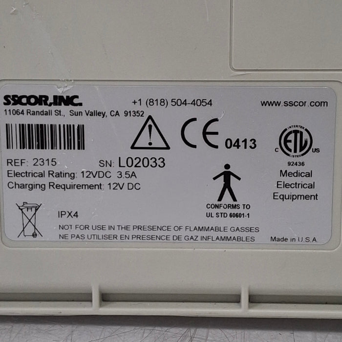 SSCOR, Inc. 2315 Pump suction