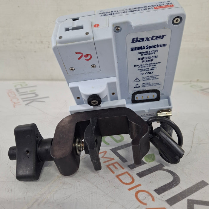 Baxter Baxter Sigma Spectrum 8.01.00 w/o Battery Infusion Pump Infusion Pump reLink Medical