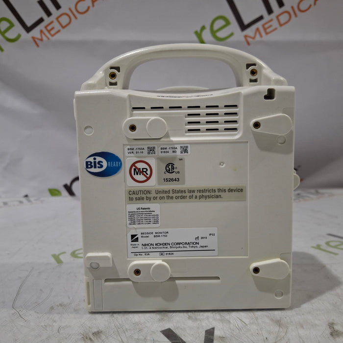 Nihon Kohden BSM-1753 Life Scope PT Transport Patient Monitor