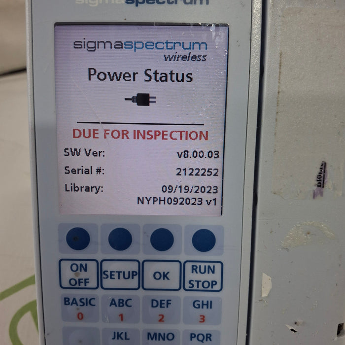 Baxter Baxter Sigma Spectrum 8.00.03 w/o Battery Infusion Pump Infusion Pumps reLink Medical