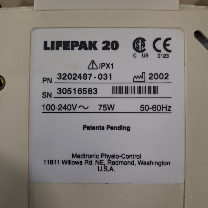 Physio-Control Physio-Control LifePak 20 Defibrillator Defibrillators reLink Medical