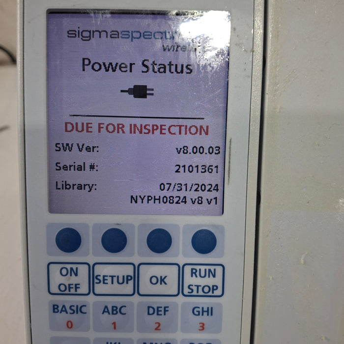 Baxter Baxter Sigma Spectrum 8.00.03 w/o Battery Infusion Pump Infusion Pump reLink Medical
