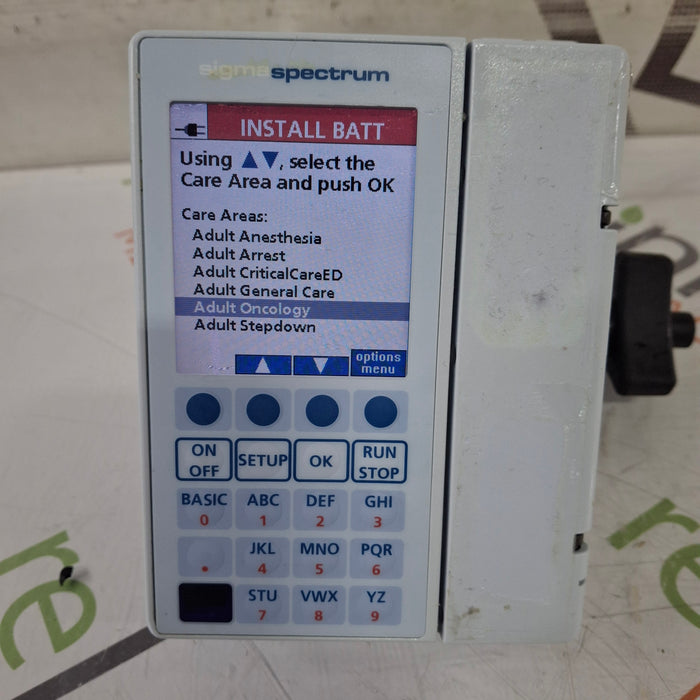 Baxter Sigma Spectrum 8.00.04 w/o Battery Infusion Pump