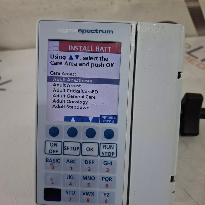 Baxter Sigma Spectrum 8.00.03 w/o Battery Infusion Pump