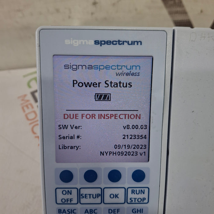 Baxter Baxter Sigma Spectrum 8.00.03 w/o Battery Infusion Pump Infusion Pump reLink Medical