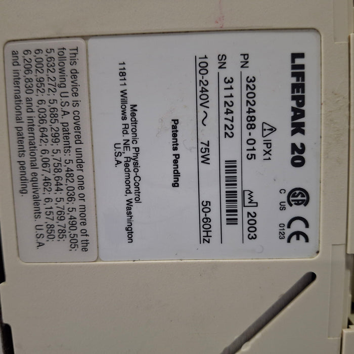 Physio-Control LifePak 20 Defibrillator