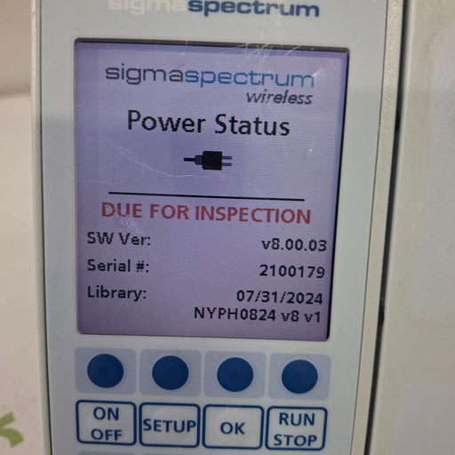 Baxter Baxter Sigma Spectrum 8.00.03 w/o Battery Infusion Pump Infusion Pump reLink Medical