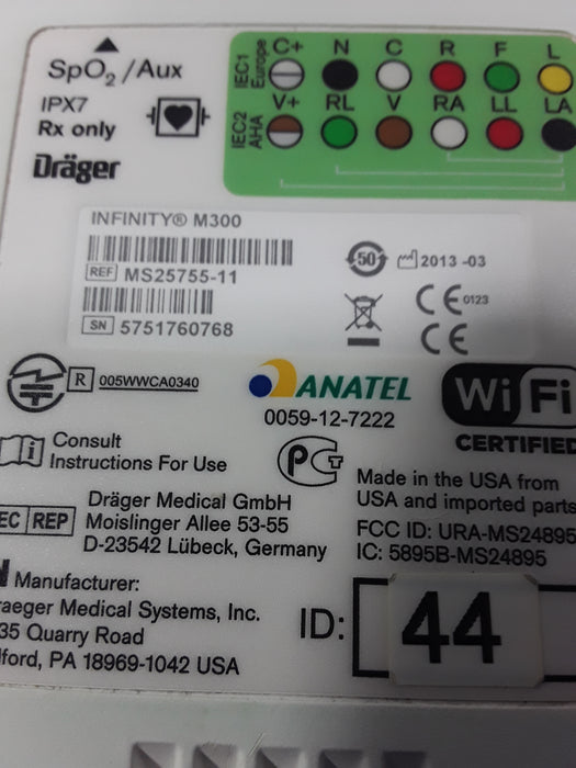 Draeger Medical Draeger Medical Infinity M300 Patient Monitor Patient Monitors reLink Medical