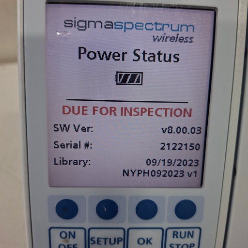Baxter Baxter Sigma Spectrum 8.00.03 w/o Battery Infusion Pump Infusion Pump reLink Medical