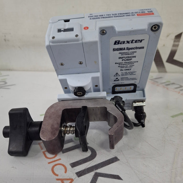 Baxter Sigma Spectrum w/Non Wireless or No Battery Infusion Pump