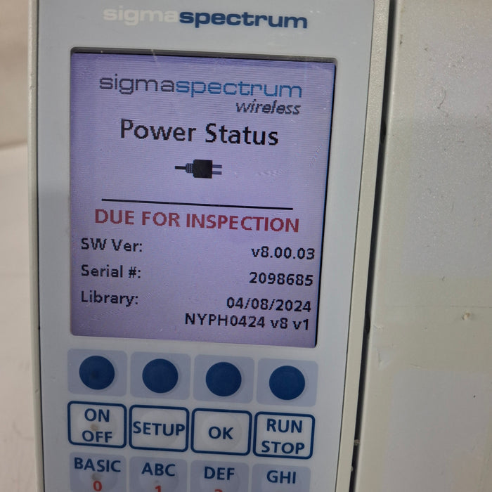Baxter Baxter Sigma Spectrum 8.00.03 w/o Battery Infusion Pump Infusion Pump reLink Medical