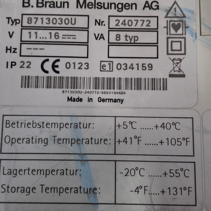 B. Braun B. Braun Perfusor Space Syringe Pump Infusion Pump reLink Medical
