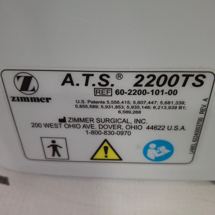 Zimmer Zimmer ATS 2200TS Tourniquet Surgical Equipment reLink Medical