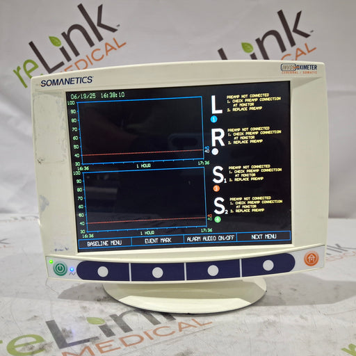 Somanetics Somanetics Invos 5100C Cerebral Oximeter Monitor Patient Monitors reLink Medical