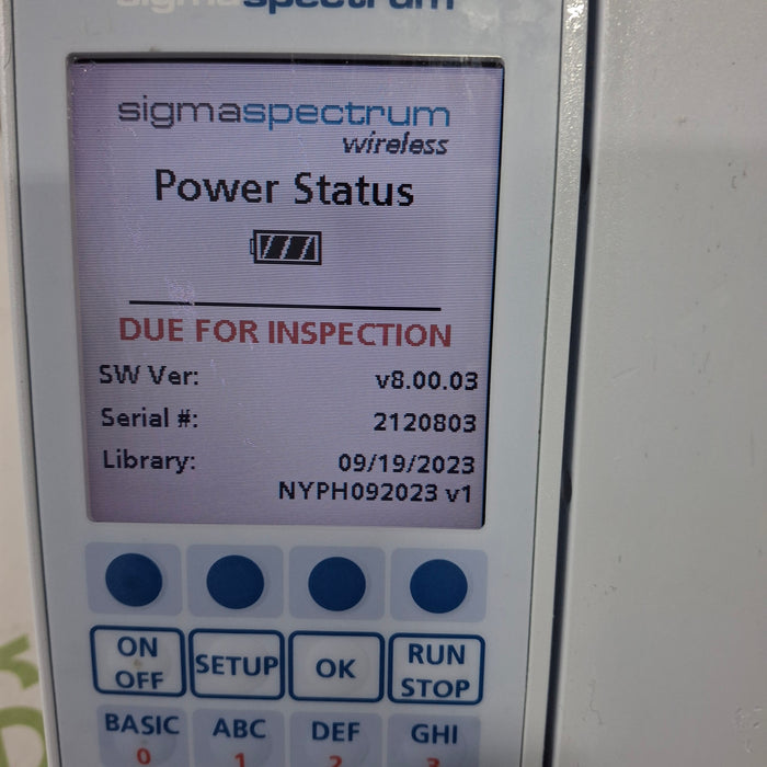 Baxter Baxter Sigma Spectrum 8.00.03 w/o Battery Infusion Pump Infusion Pump reLink Medical