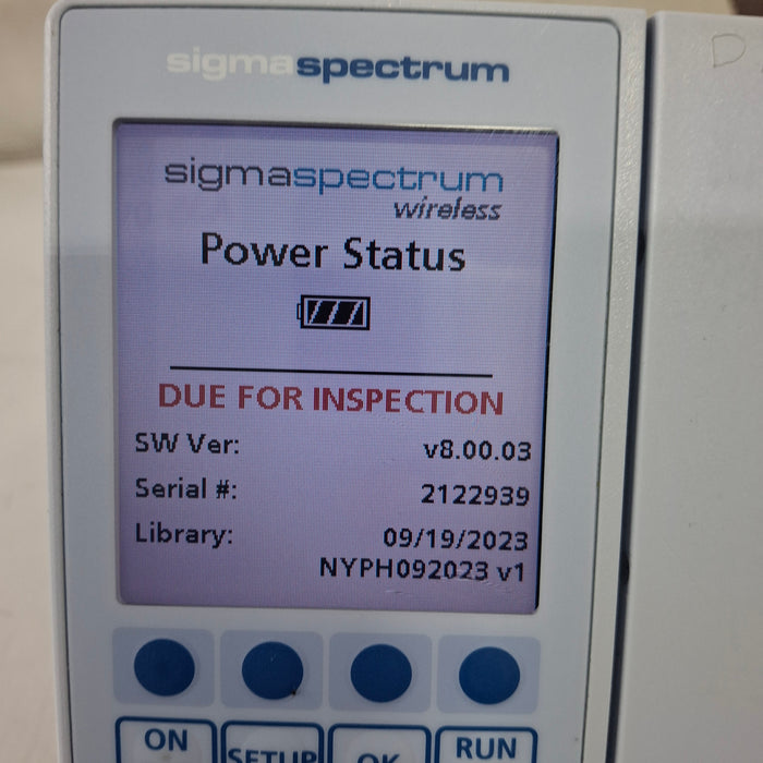 Baxter Sigma Spectrum 8.00.03 w/o Battery Infusion Pump