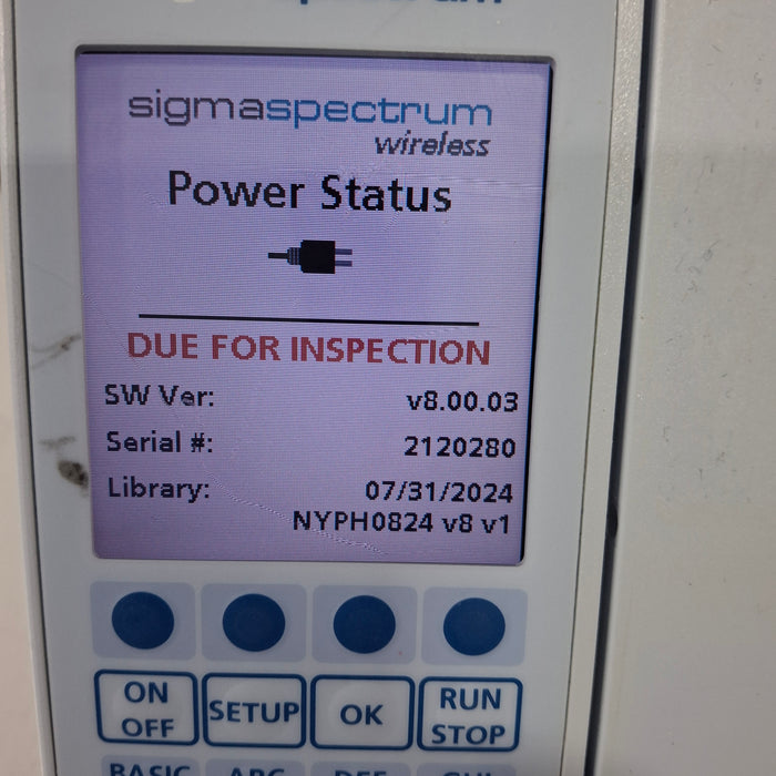 Baxter Baxter Sigma Spectrum 8.00.03 w/o Battery Infusion Pump Infusion Pump reLink Medical