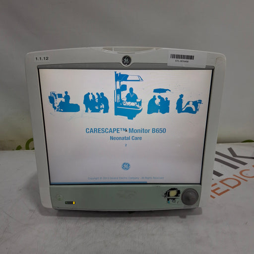 GE Healthcare GE Healthcare Carescape B650 Neonatal Care Patient Monitor Patient Monitors reLink Medical