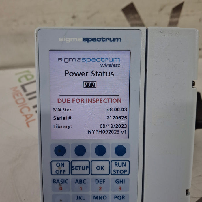 Baxter Sigma Spectrum 8.00.03 w/o Battery Infusion Pump