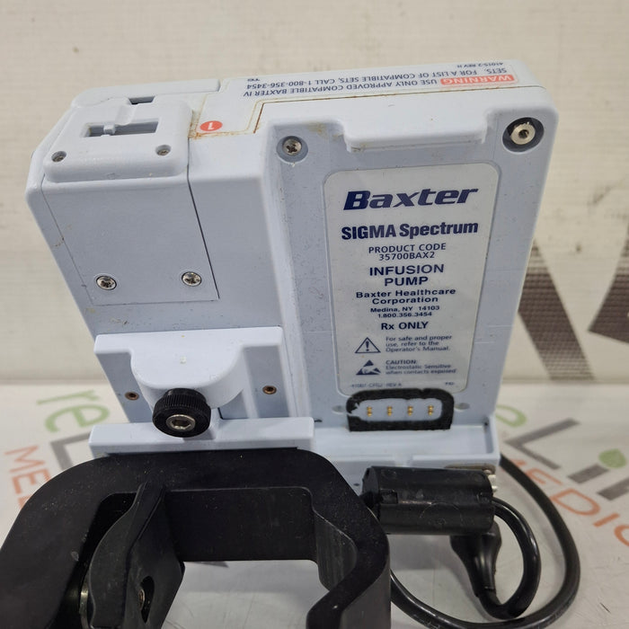 Baxter Sigma Spectrum 8.00.03 w/o Battery Infusion Pump