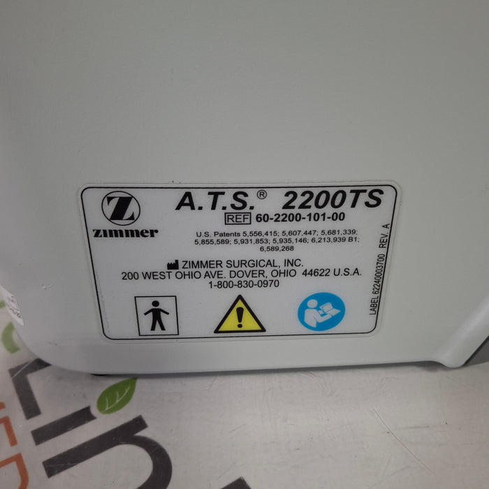 Zimmer Zimmer ATS 2200TS Tourniquet Surgical Equipment reLink Medical