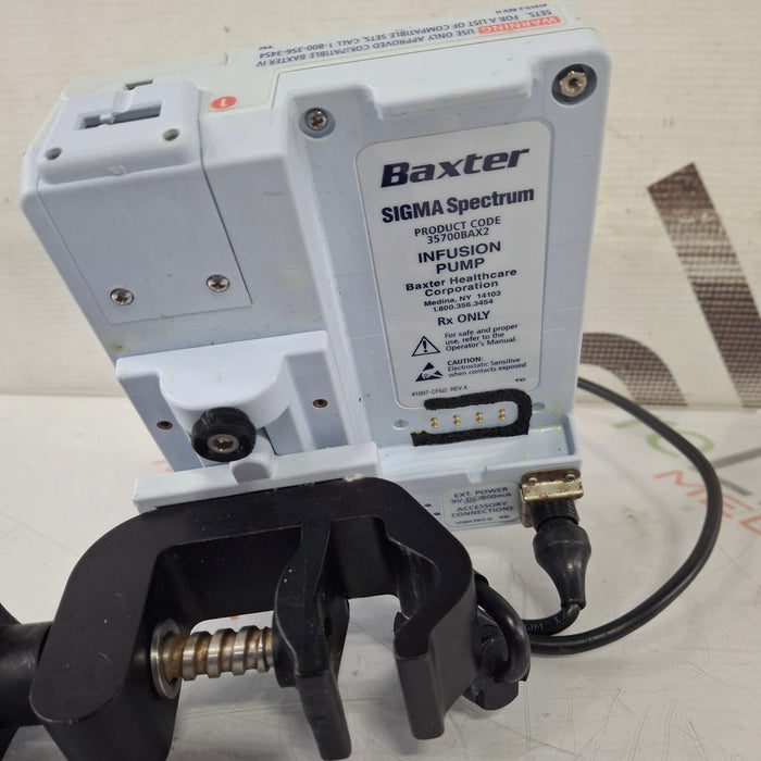 Baxter Baxter Sigma Spectrum 8.00.03 w/o Battery Infusion Pump Infusion Pump reLink Medical