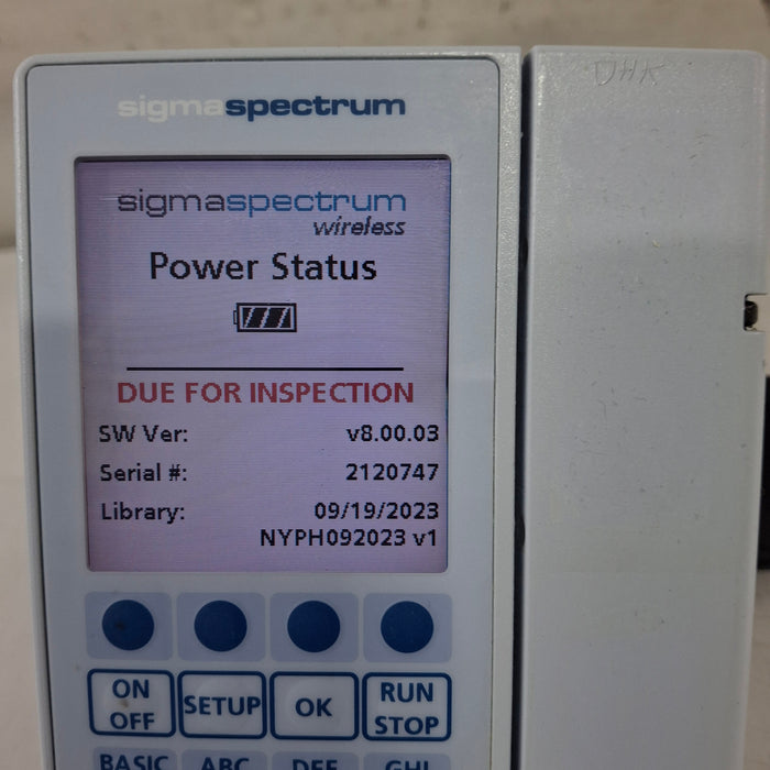 Baxter Baxter Sigma Spectrum 8.00.03 w/o Battery Infusion Pump Infusion Pump reLink Medical