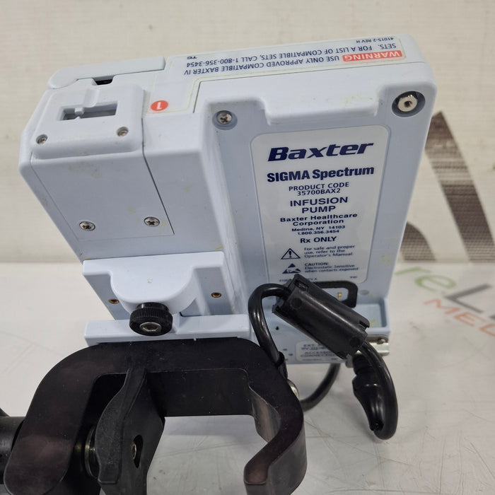 Baxter Baxter Sigma Spectrum 8.00.03 w/o Battery Infusion Pump Infusion Pump reLink Medical