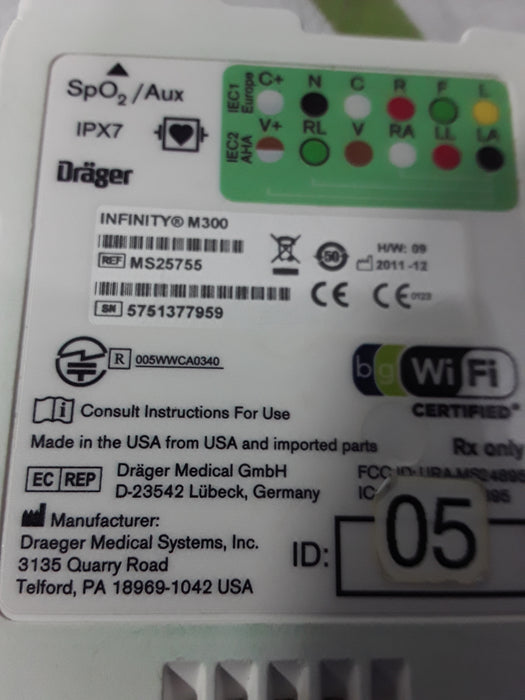 Draeger Medical Draeger Medical Infinity M300 Patient Monitor Patient Monitors reLink Medical
