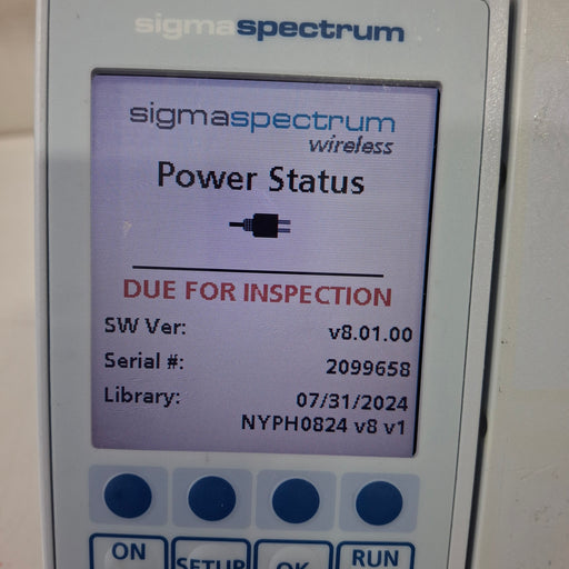 Baxter Baxter Sigma Spectrum 8.01.00 w/o Battery Infusion Pump Infusion Pump reLink Medical
