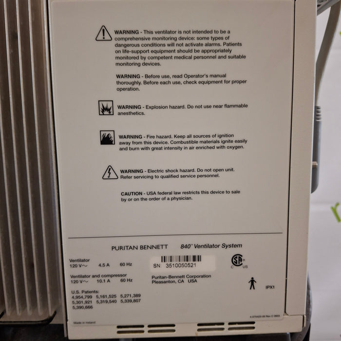 Puritan Bennett Puritan Bennett 840 Ventilator Respiratory reLink Medical