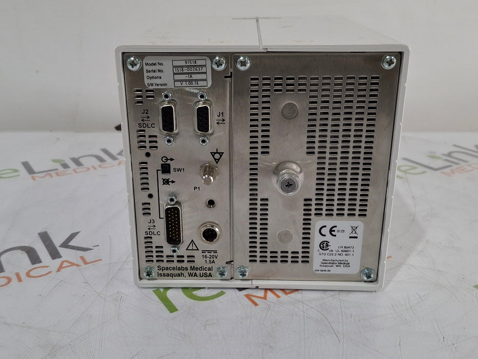 Spacelabs Healthcare Ultraview SL 91518 Multigas Analyzer