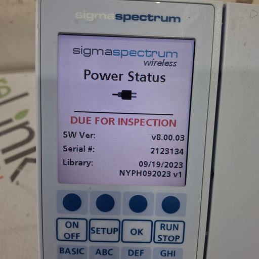 Baxter Baxter Sigma Spectrum 8.00.03 w/o Battery Infusion Pump Infusion Pump reLink Medical