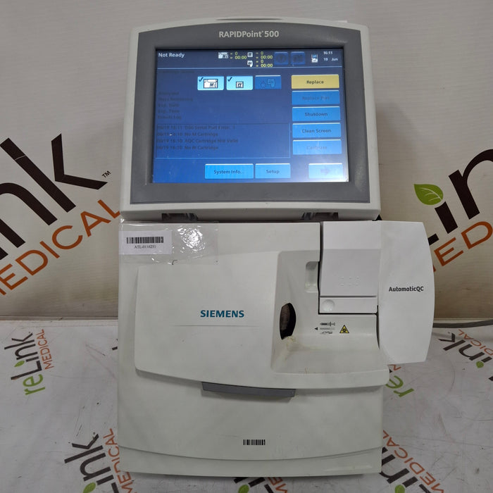 Siemens Siemens Rapidpoint 500 Blood Gas Analyzer Clinical Lab reLink Medical