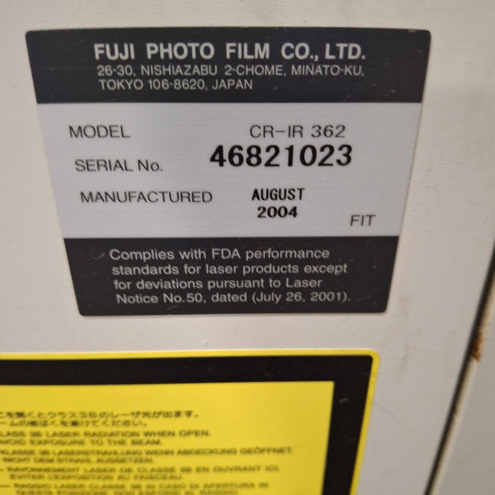 Fujifilm CR-IR 362 FCR XG2000 Film Digitizer