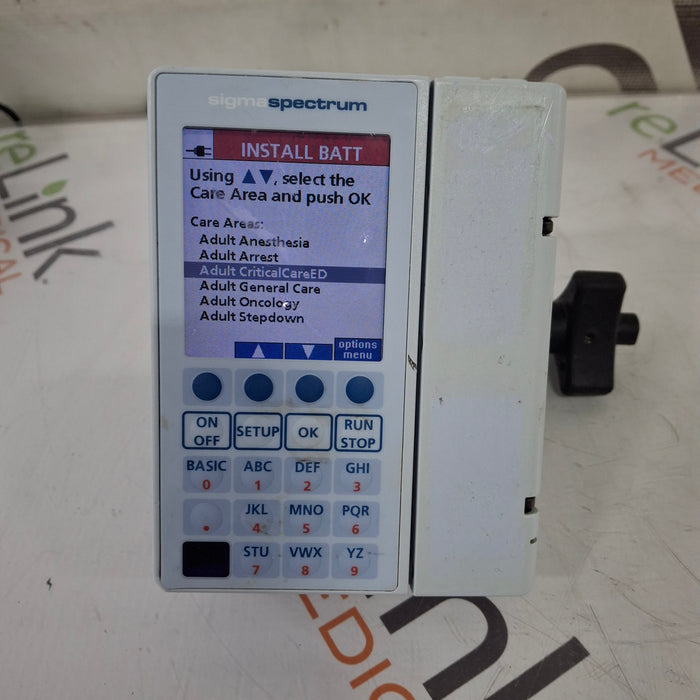 Baxter Baxter Sigma Spectrum 8.01.00 w/o Battery Infusion Pump Infusion Pump reLink Medical