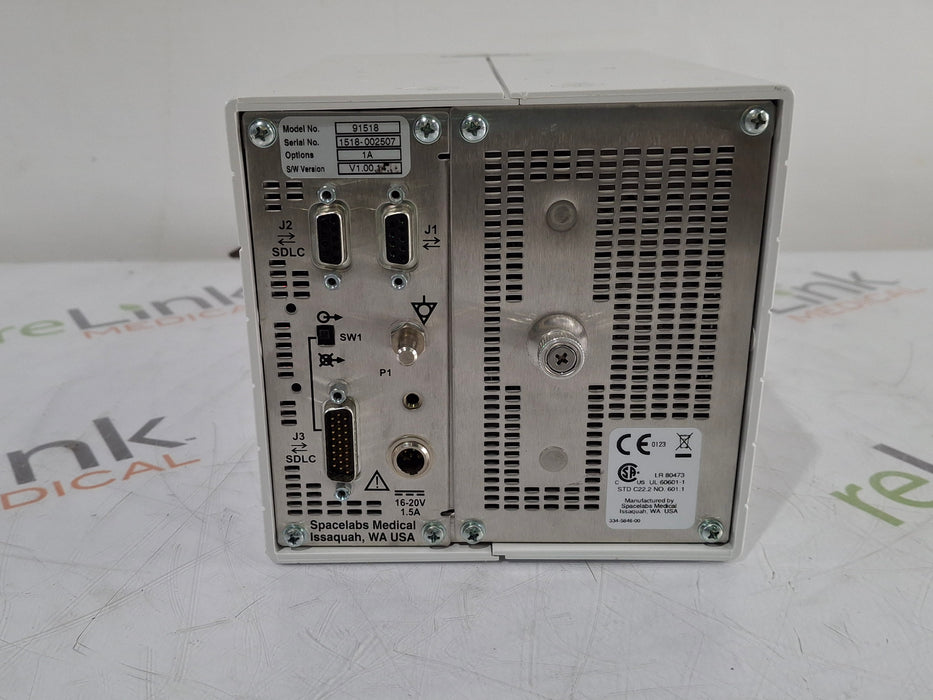 Spacelabs Healthcare Ultraview SL 91518 Multigas Analyzer