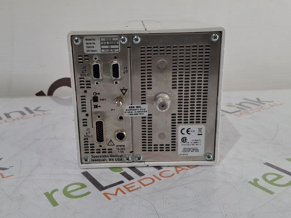Spacelabs Healthcare Ultraview SL 91518 Multigas Analyzer