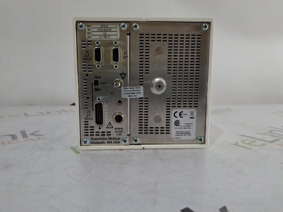 Spacelabs Healthcare Ultraview SL 91518 Multigas Analyzer