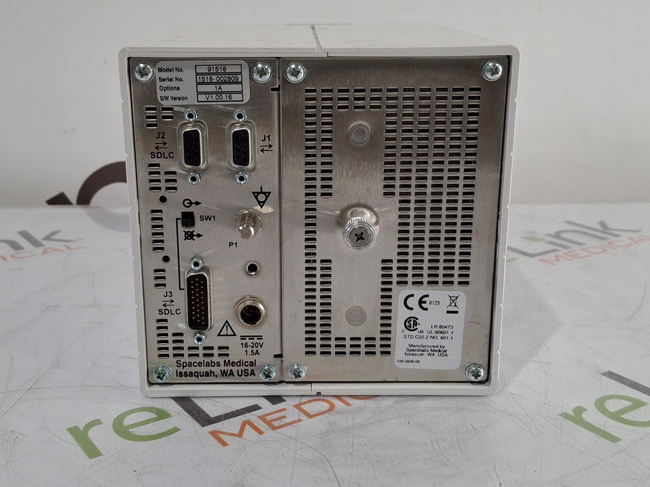 Spacelabs Healthcare Spacelabs Healthcare Ultraview SL 91518 Multigas Analyzer Patient Monitors reLink Medical