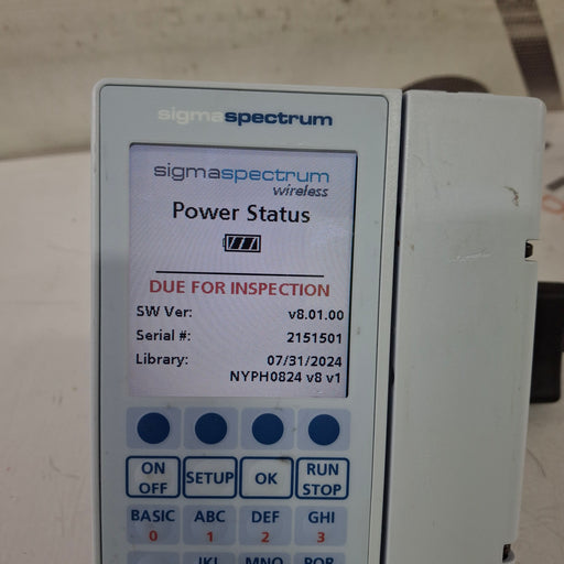 Baxter Baxter Sigma Spectrum 8.01.00 w/o Battery Infusion Pump Infusion Pump reLink Medical