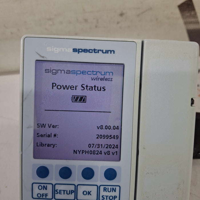 Baxter Sigma Spectrum 8.00.04 w/o Battery Infusion Pump