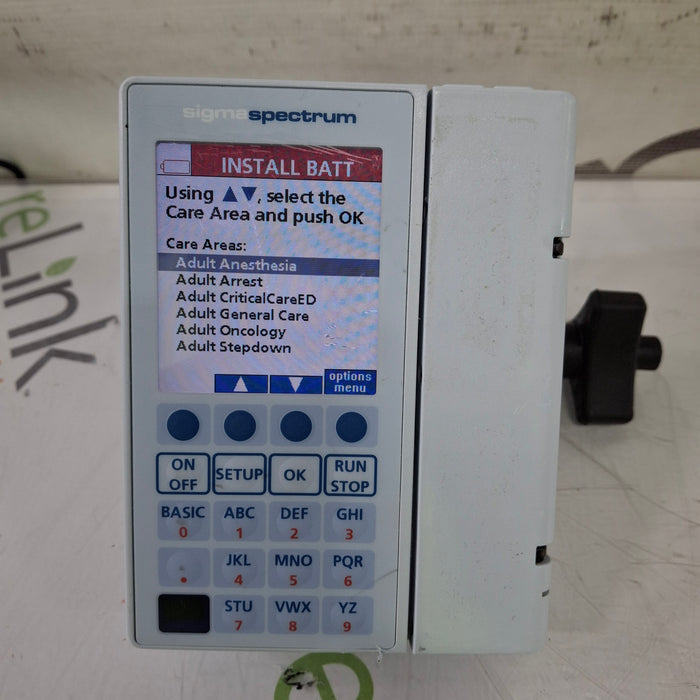 Baxter Sigma Spectrum w/Non Wireless or No Battery Infusion Pump