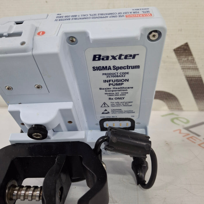 Baxter Baxter Sigma Spectrum 8.00.03 w/o Battery Infusion Pump Infusion Pump reLink Medical