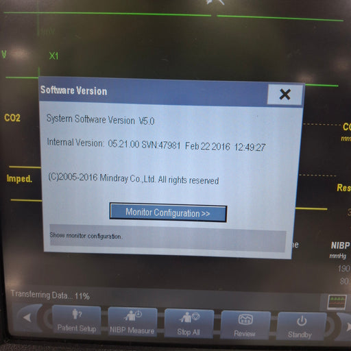 Mindray Mindray Passport 12M Patient Monitor w/Module Patient Monitors reLink Medical