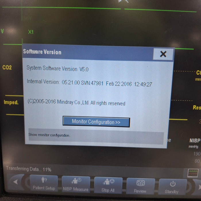 Mindray Mindray Passport 12M Patient Monitor w/Module Patient Monitors reLink Medical