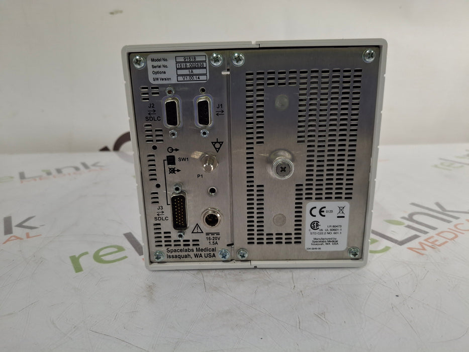 Spacelabs Healthcare Ultraview SL 91518 Multigas Analyzer
